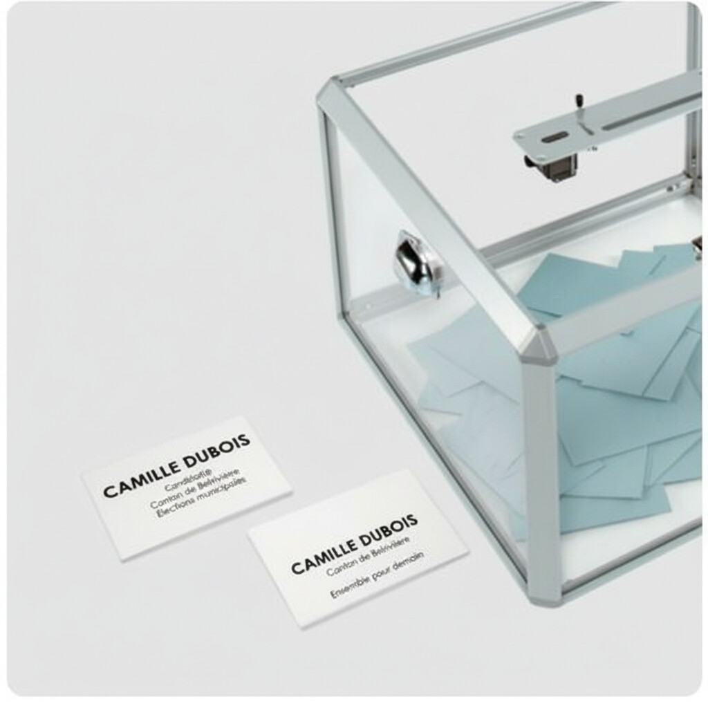 Impression bulletin de vote élections municipales 2026 - Papier 70g offset blanc