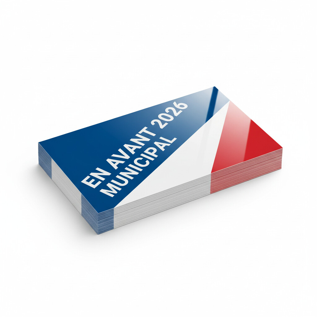 Impression carte de visite candidat élections municipales 2026