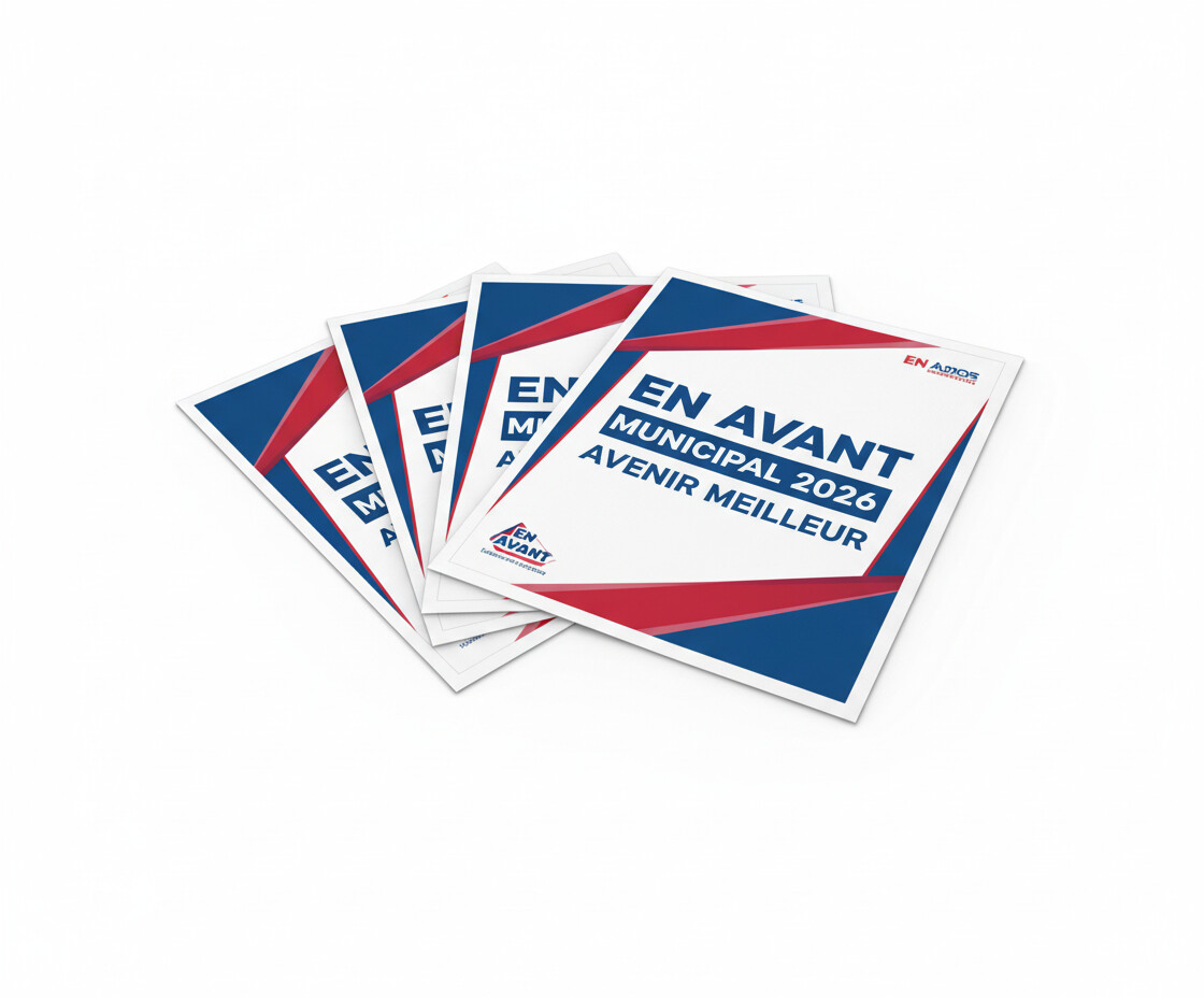 Impression dépliant programme campagne municipales 2026