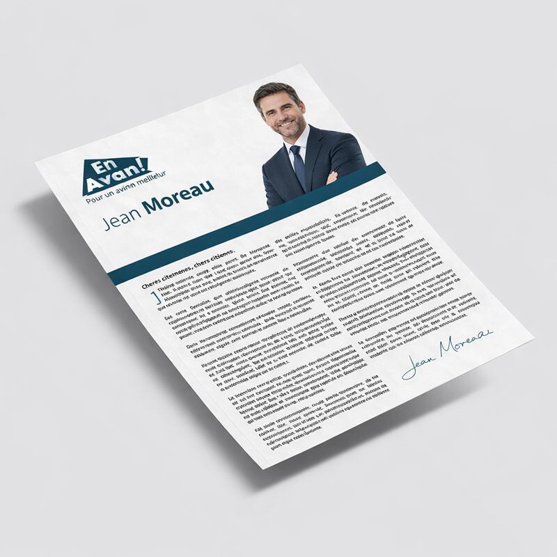 Impression profession de foi municipales 2026 - Document officiel remboursable