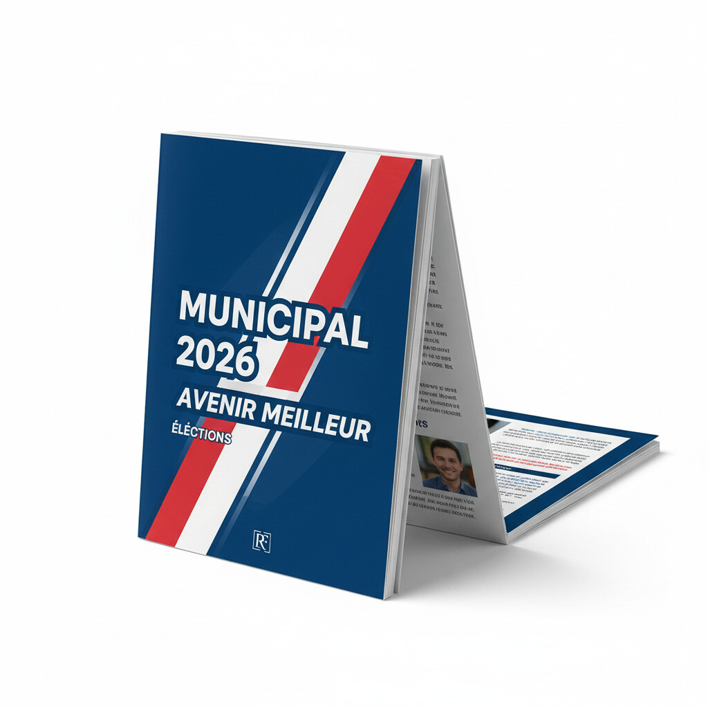 Impression tract électoral flyer campagne municipales 2026